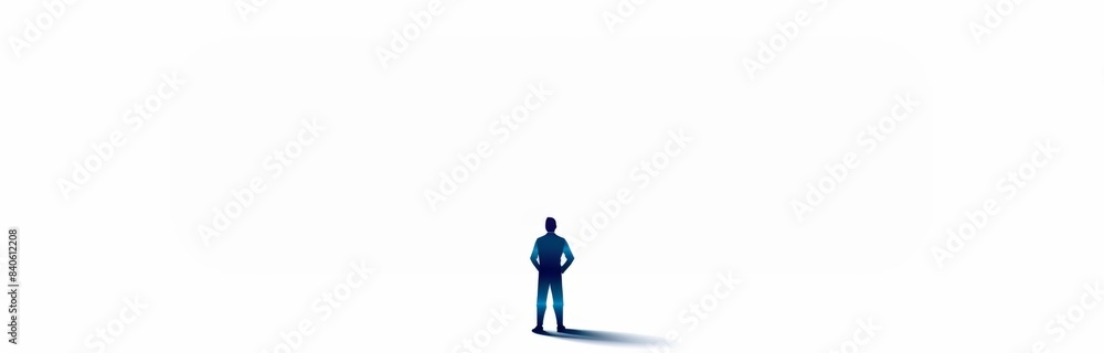 Simple Businessman Silhouette Vector Icon Simple Businessman Silhouette Vector Icon