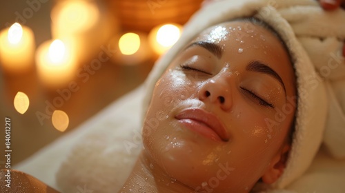 Spa scene with a person receiving a massage  illustrating relaxation and wellness.