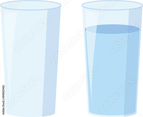 Set of Glasses of Water photo