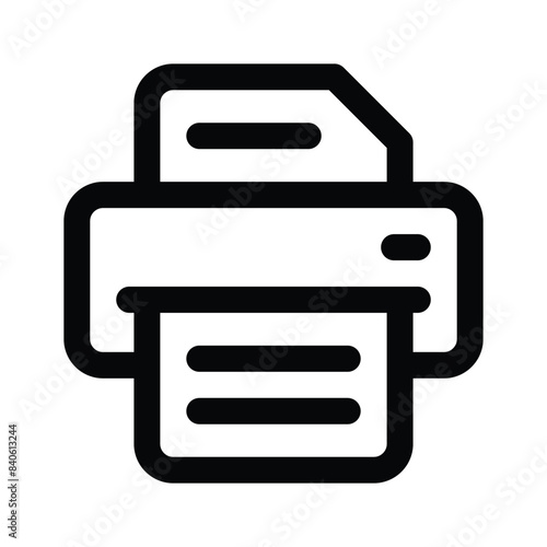 Trendy icon of printer customizable vector design