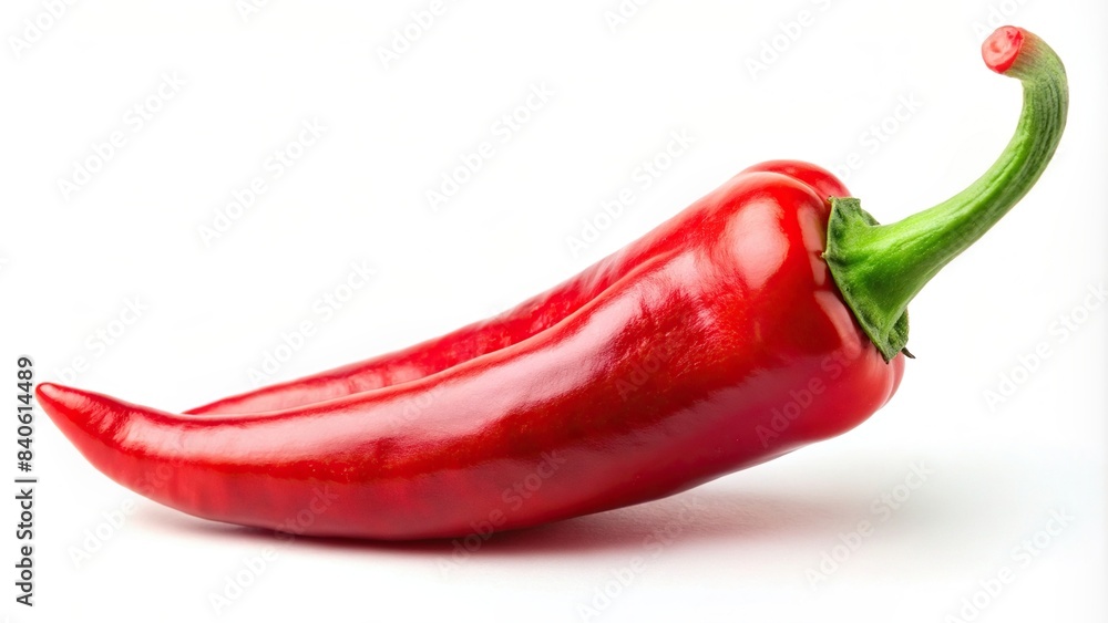 Red chili pepper isolated on background, spicy, cayenne, hot, ingredient, food, seasoning, organic, vibrant, red, heat, cooking, flavor, plant, vegetable, fiery, healthy, pungent, Thai