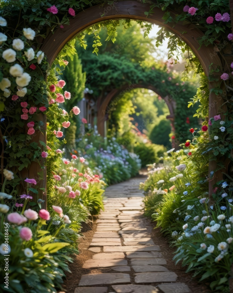 a-peaceful-garden-path-lined-with-blooming-flowers-and-greenery