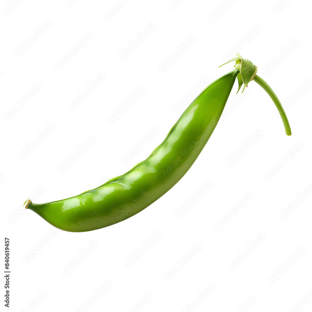 fresh green bean isolated on transparent background. generative ai fresh green bean isolated on transparent background. generative ai