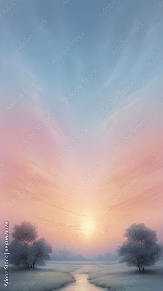 Fototapeta premium sunset in summer