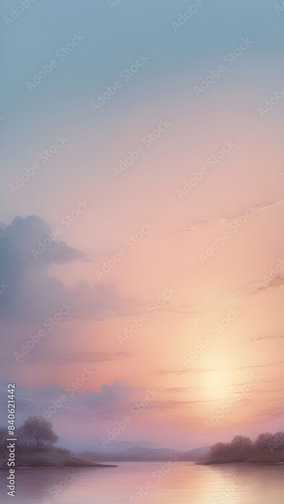 Obraz premium sunset in summer