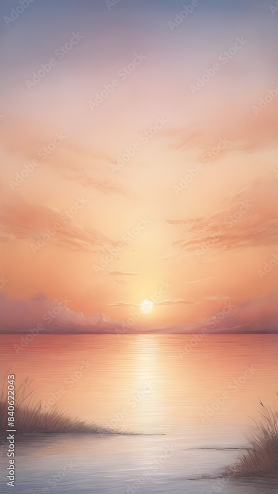 Obraz premium sunset in summer