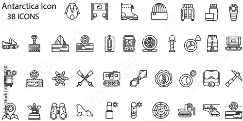Antarctica Line Icon