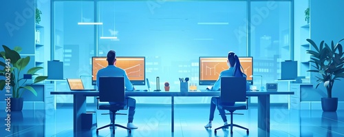 cybersecurity salary expectations flat design front view modern theme animation splitcomplementary color scheme