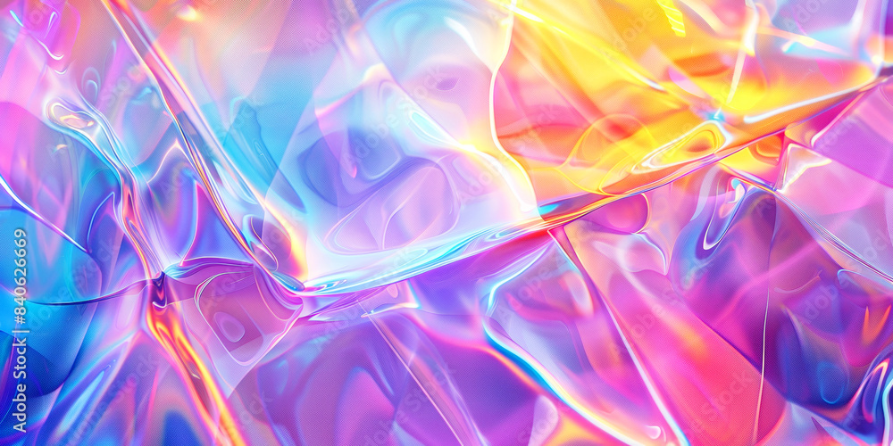 Vibrant abstract holographic background with iridescent colors. Vibrant abstract holographic background with iridescent colors.