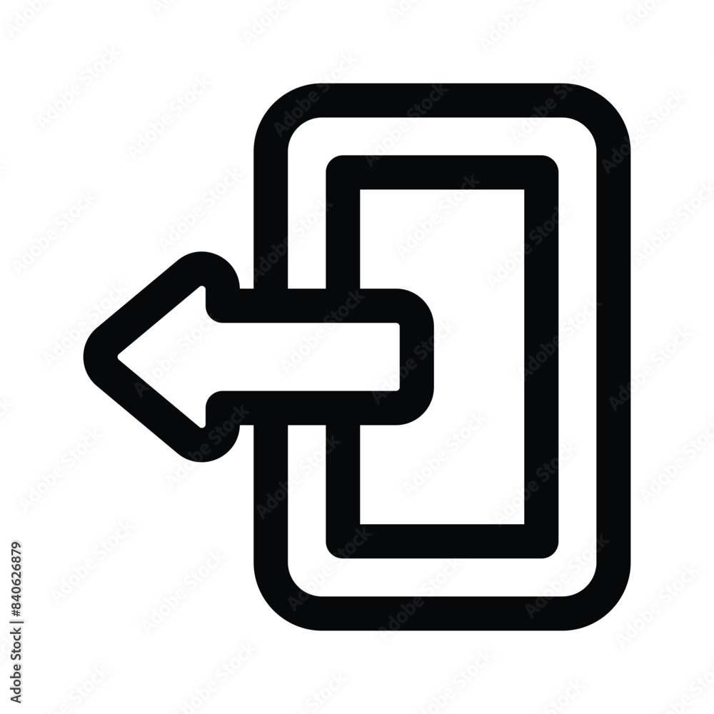 Get this creative and trendy icon of logout, sign out vector design Get this creative and trendy icon of logout, sign out vector design