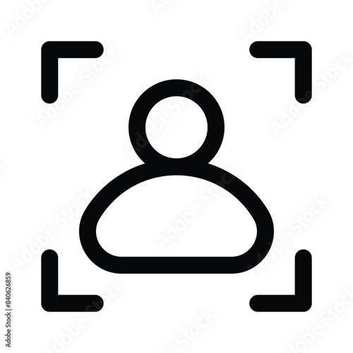 Download this amazing icon of user detection in modern style