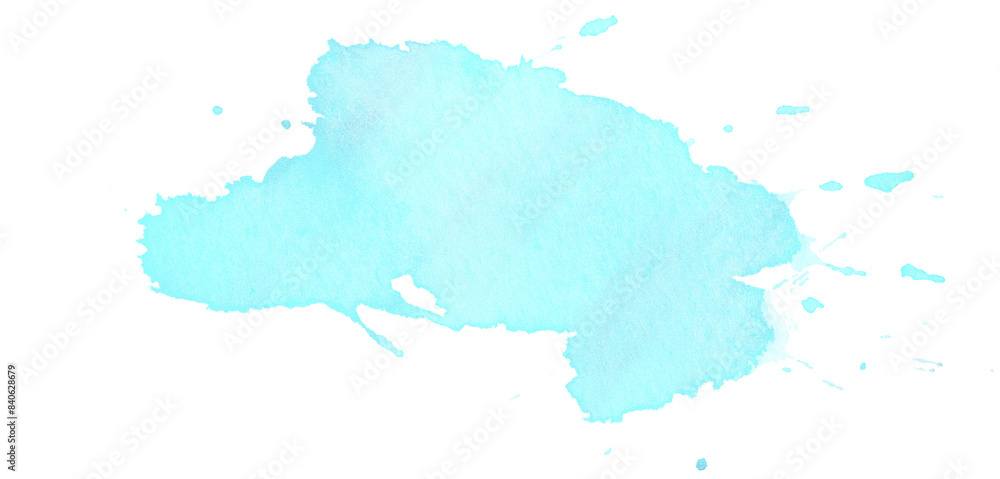 Obraz premium blue paint splashes. 