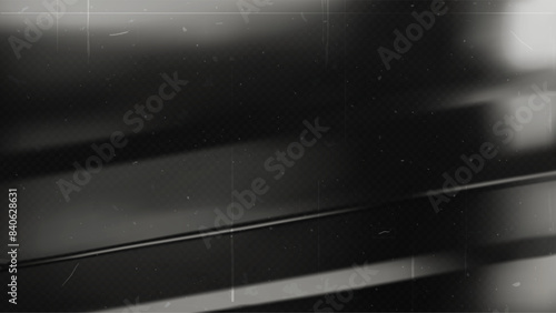 Old film texture with scratches, noise and light leaks. Realistic transparent overlay film texture in black-white, dust and grain. Distressed retro movie or photo negative effect of cinema nostalgia