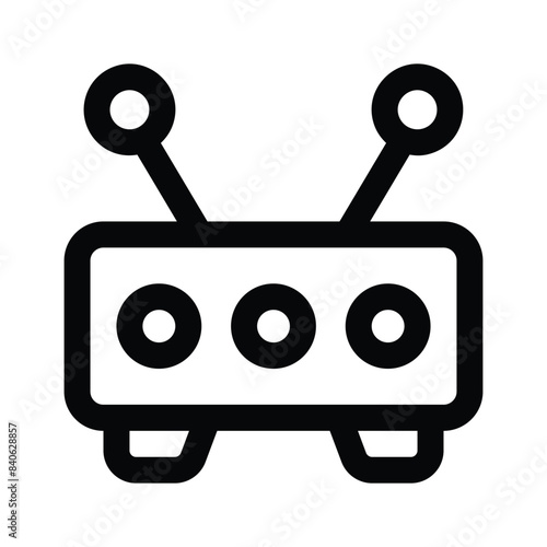 Wifi router icon design, wireless internet provider