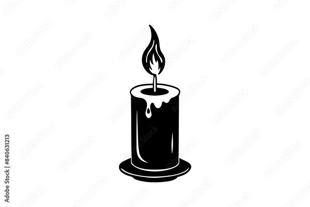 candle line art silhouette vector illustration candle line art silhouette vector illustration