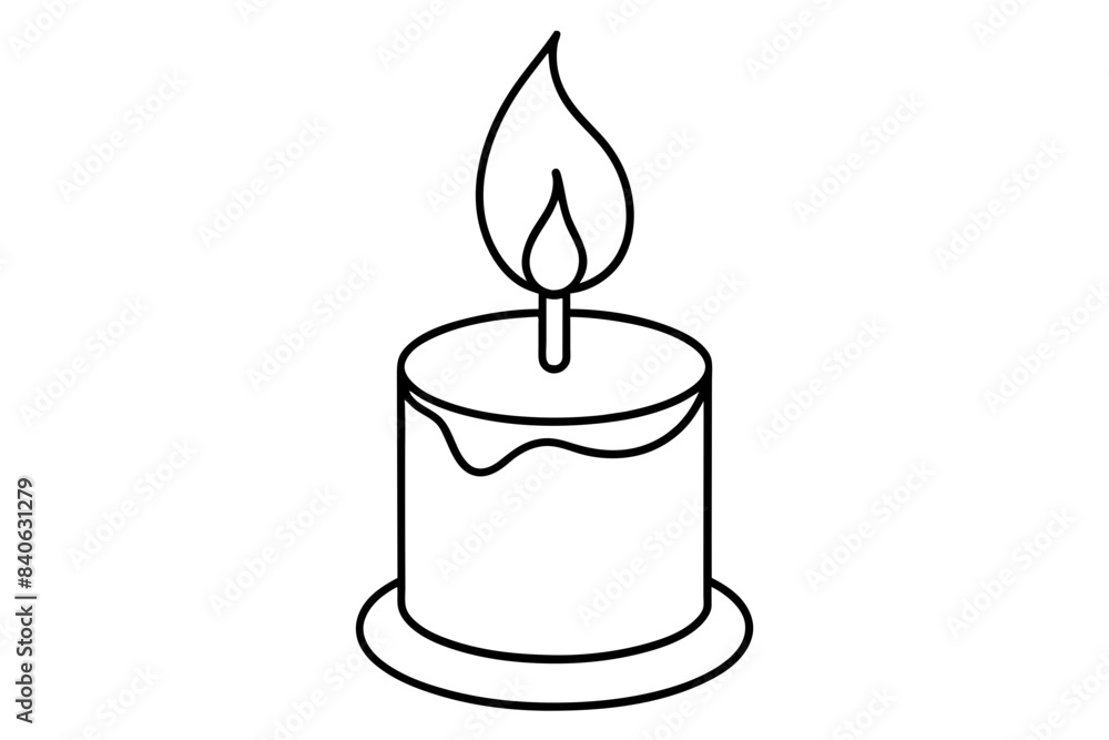 candle line art silhouette vector illustration candle line art silhouette vector illustration
