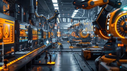 High-tech manufacturing plant © rookielion