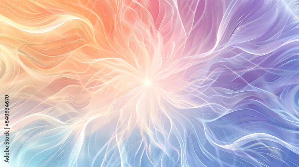 Illustration of abstract meditation background with swirling lines and tranquil pastel tones Illustration of abstract meditation background with swirling lines and tranquil pastel tones