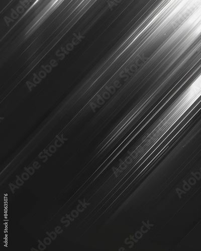 Abstract black and white diagonal lines background.
