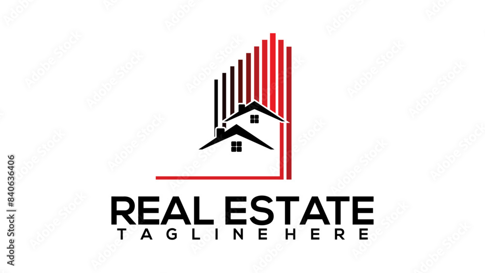 Real Estate Logo, business, icon, graph, illustration, vector, logo Real Estate Logo, business, icon, graph, illustration, vector, logo