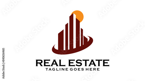 logo, business, icon, building, design, illustration, vector, concept, symbol, sign, city, house, arrow