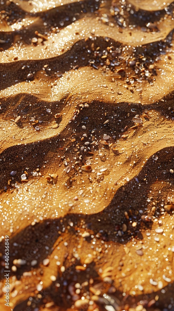 Top view of sand texture Top view of sand texture