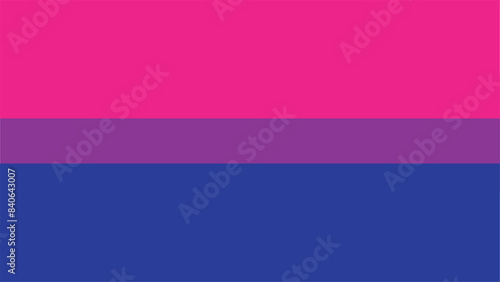 Bisexual Flag. Pride Flag. LGBT+ colored flag. Pattern. Pride Parade. Multicolored LGBT+ linear flag. 