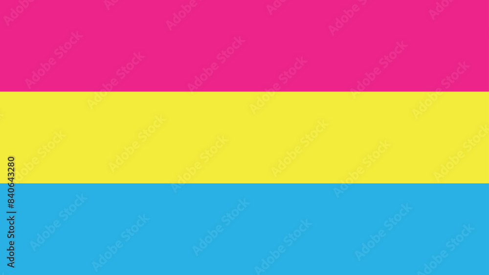 Pansexual Flag. Pride Flag. LGBT+ colored flag. Pattern. Pride Parade. Multicolored LGBT+ linear flag. Pansexual Flag. Pride Flag. LGBT+ colored flag. Pattern. Pride Parade. Multicolored LGBT+ linear flag.