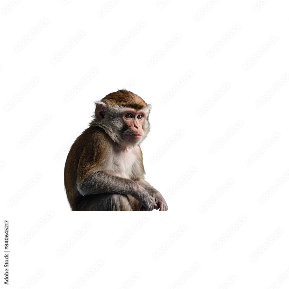 Monkey isolated on white background Monkey isolated on white background