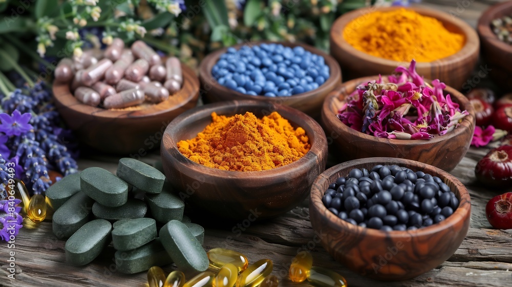 Holistic medicine approach. Healthy food eating diet Holistic medicine approach. Healthy food eating diet