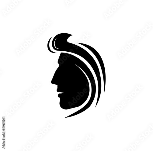 Man Head Character Silhouette Design Illustration vector eps format , suitable for your design needs, logo, illustration, animation, etc.
