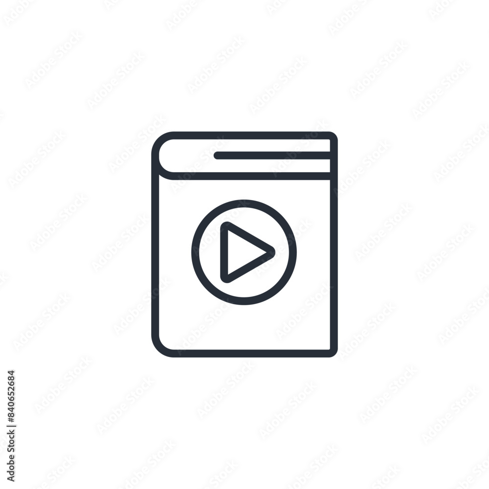 audio book icon. vector.Editable stroke.linear style sign for use web design,logo.Symbol illustration. audio book icon. vector.Editable stroke.linear style sign for use web design,logo.Symbol illustration.