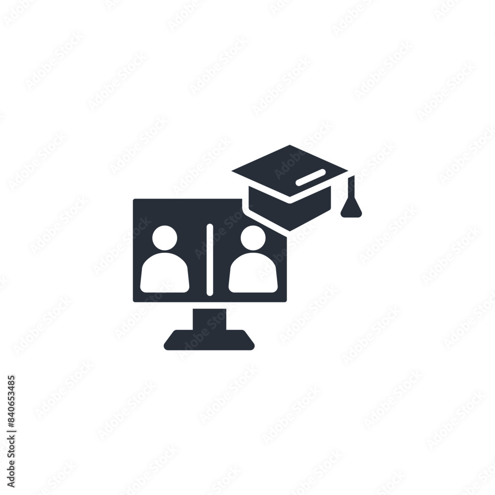 metting online icon. vector.Editable stroke.linear style sign for use web design,logo.Symbol illustration. metting online icon. vector.Editable stroke.linear style sign for use web design,logo.Symbol illustration.