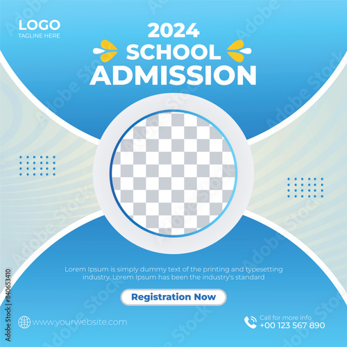 School Admission Social Media Post Template