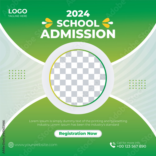 School Admission Social Media Post Template
