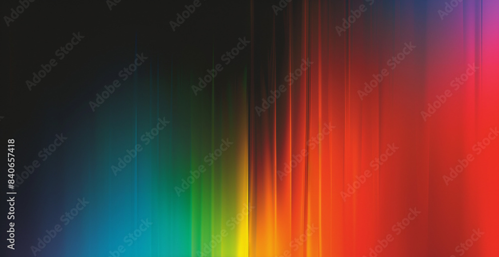 A rainbow gradient background with vertical lines of color flat design ...