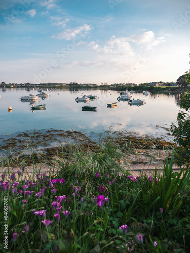 Vue sur la barre d'Etel dans le Morbihan