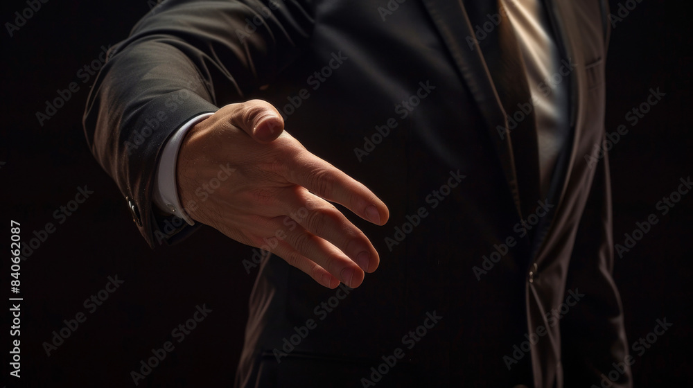 reaching out hand gesture for a deal or agreement or handshake reaching out hand gesture for a deal or agreement or handshake
