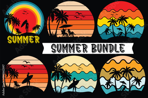 Summer TShirt Design or Summer poster Design Summer Quotes Summer Typography 
