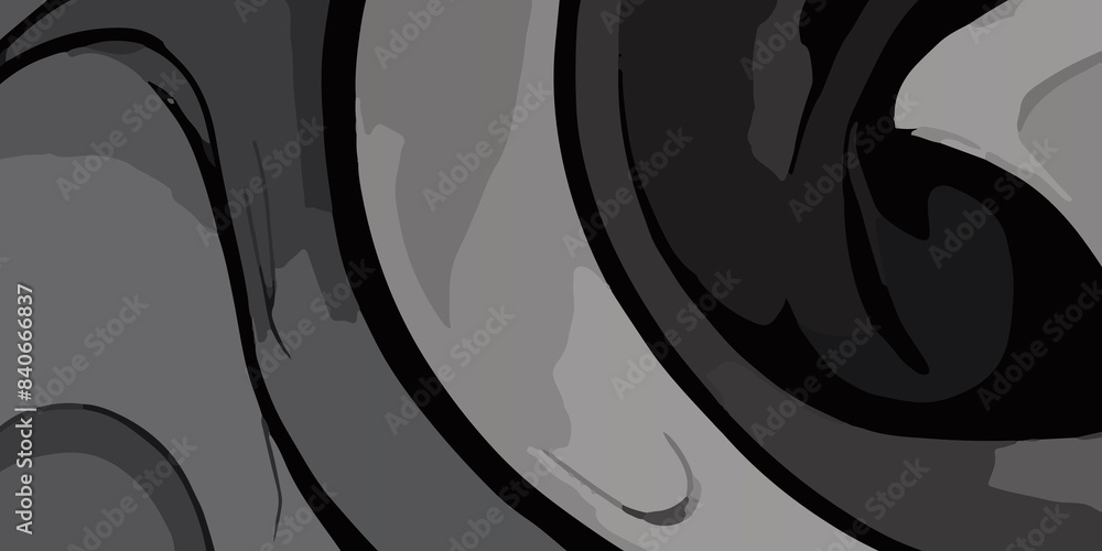Fototapeta premium Elegant Dark Abstract Background Design in Black. Dark Abstract Background with many waves. Black Abstract Design for Modern Aesthetics Intricate Dark Abstract Background