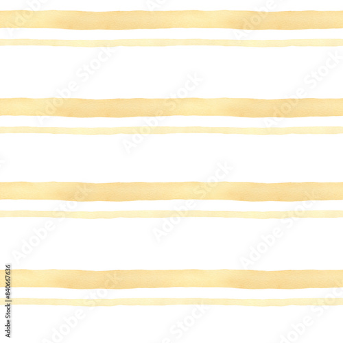 Seamless beige stripes background. Watercolor hand drawn stripes pattern in pastel colors for fabric texture, wallpaper, home decor prints