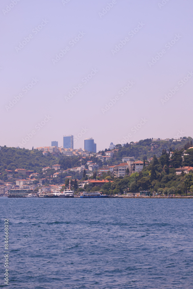 Sea views of the Bosphorus. Large bridges near the city of Istanbul. Sea views of the Bosphorus. Large bridges near the city of Istanbul.