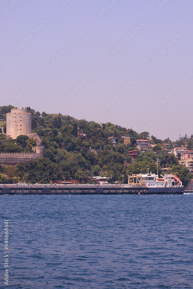 Sea views of the Bosphorus. Large bridges near the city of Istanbul. Sea views of the Bosphorus. Large bridges near the city of Istanbul.