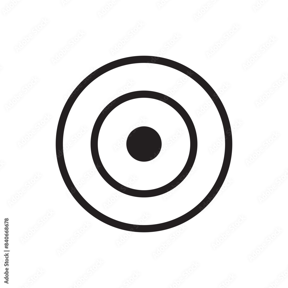 Target icon outline isolated vector for graphic illustration Target icon outline isolated vector for graphic illustration