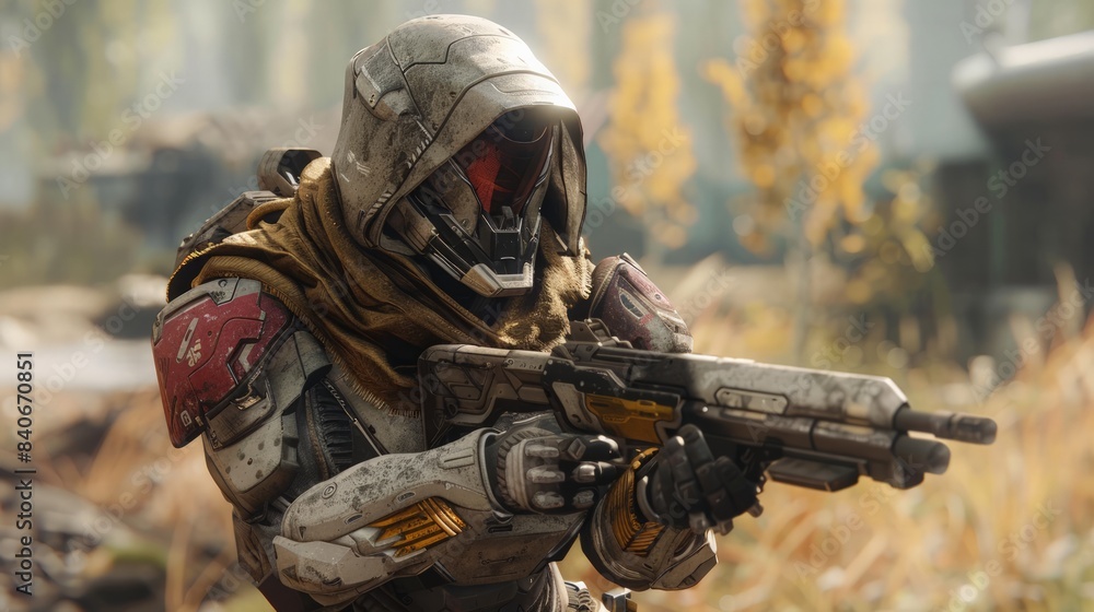A soldier in camouflage uniform aiming a rifle A soldier in camouflage uniform aiming a rifle