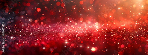 Abstract red and orange glitter bokeh background