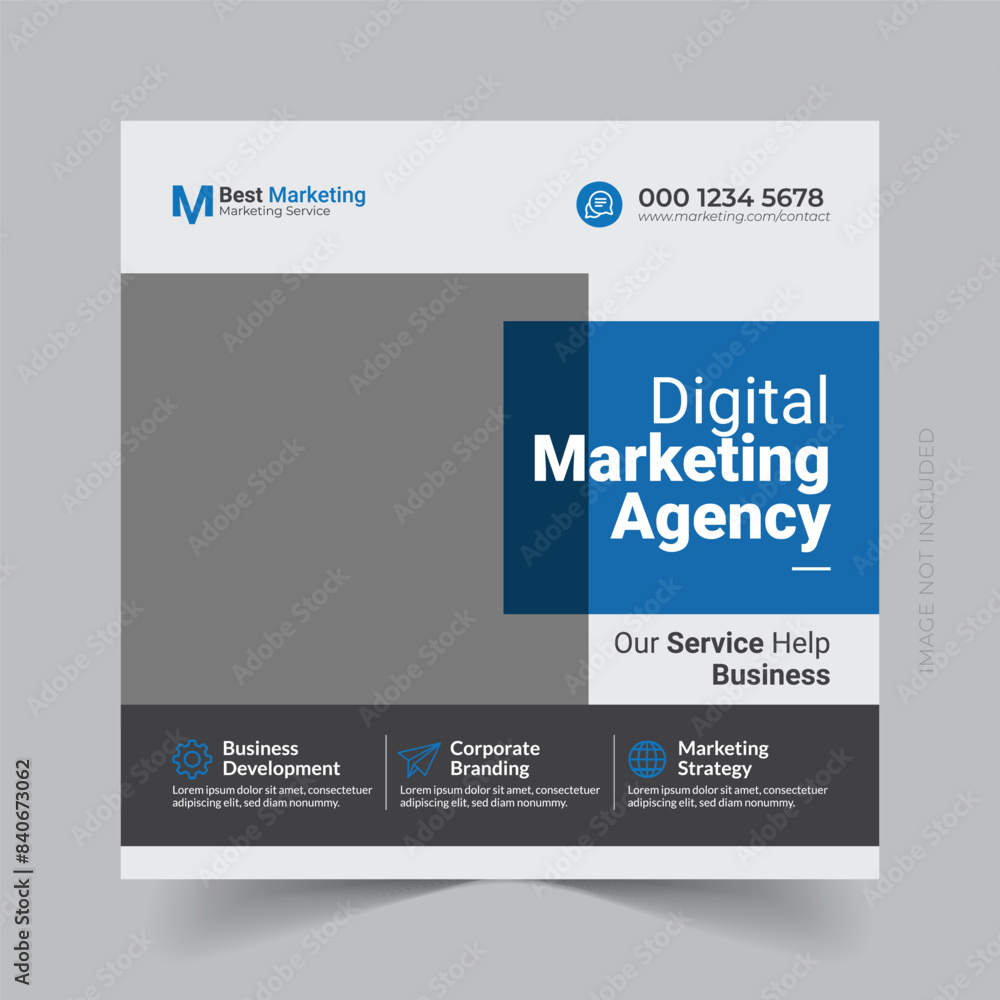 Digital business marketing social media post and web banner template eps
Digital business marketing social media post and web banner template eps