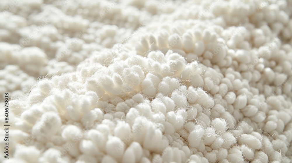Small plush tufts of cotton fibers packed closely together offering a soft and cushiony feel Small plush tufts of cotton fibers packed closely together offering a soft and cushiony feel