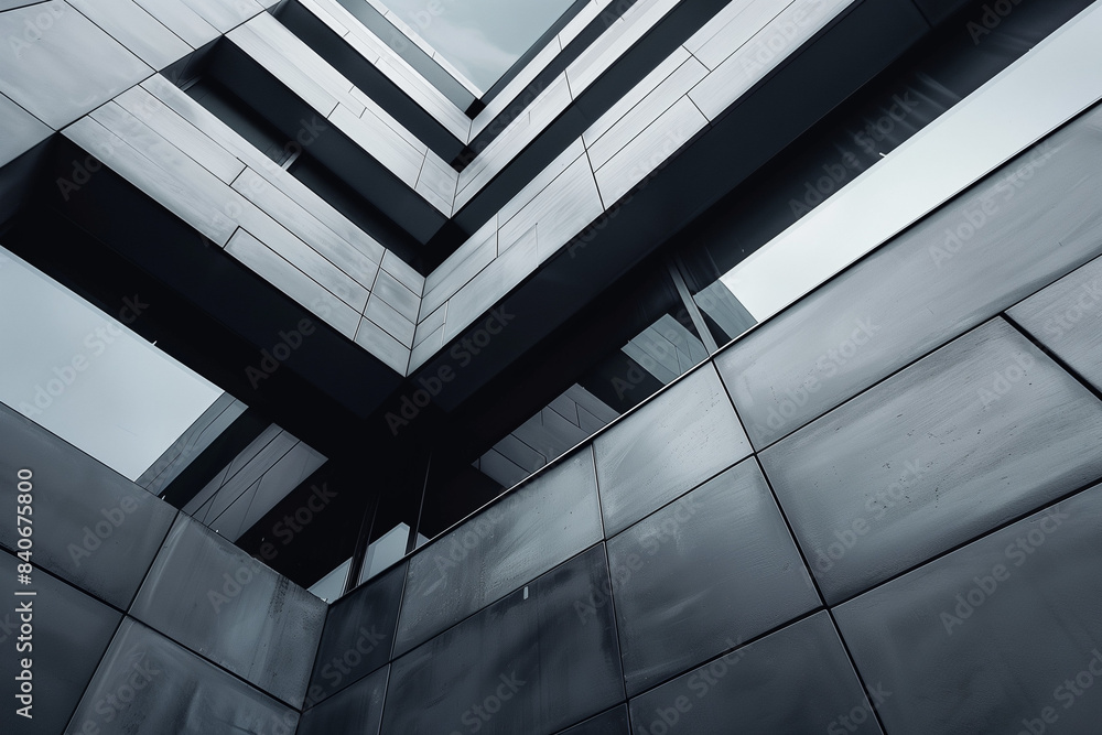 Modern minimalist skyscrapper, office building Modern minimalist skyscrapper, office building