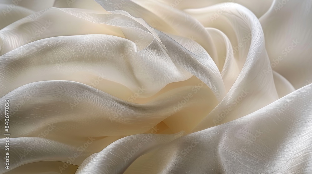 Obraz premium The soft and supple surface of a silky petal almost begs to be touched with its gentle curves and alluring sheen invoking a sense of tranquility and indulgence